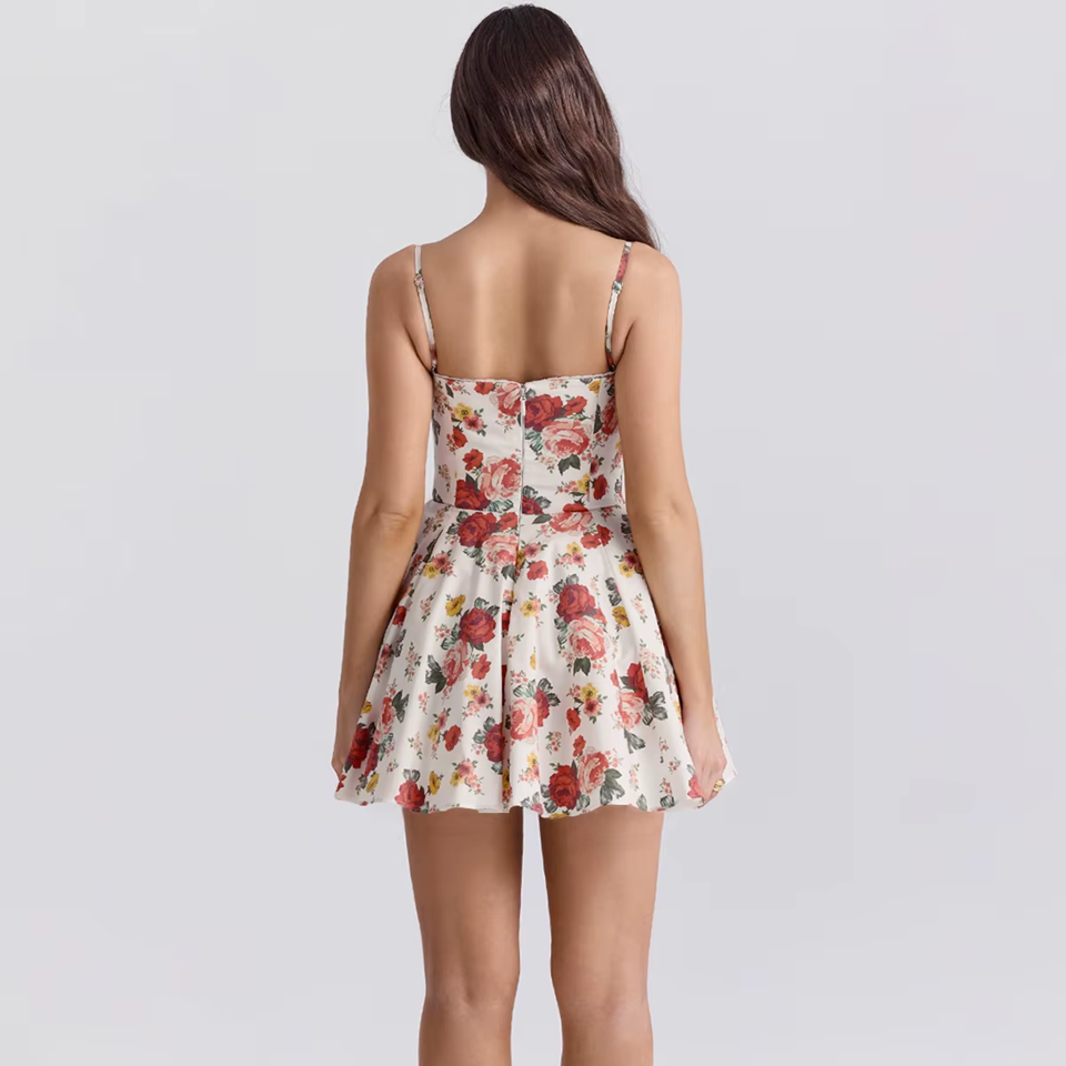 Floral A-Line Mini Dress