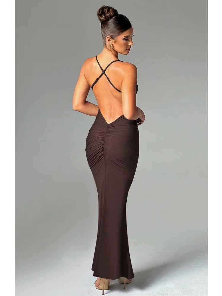 Backless Maxi Dress