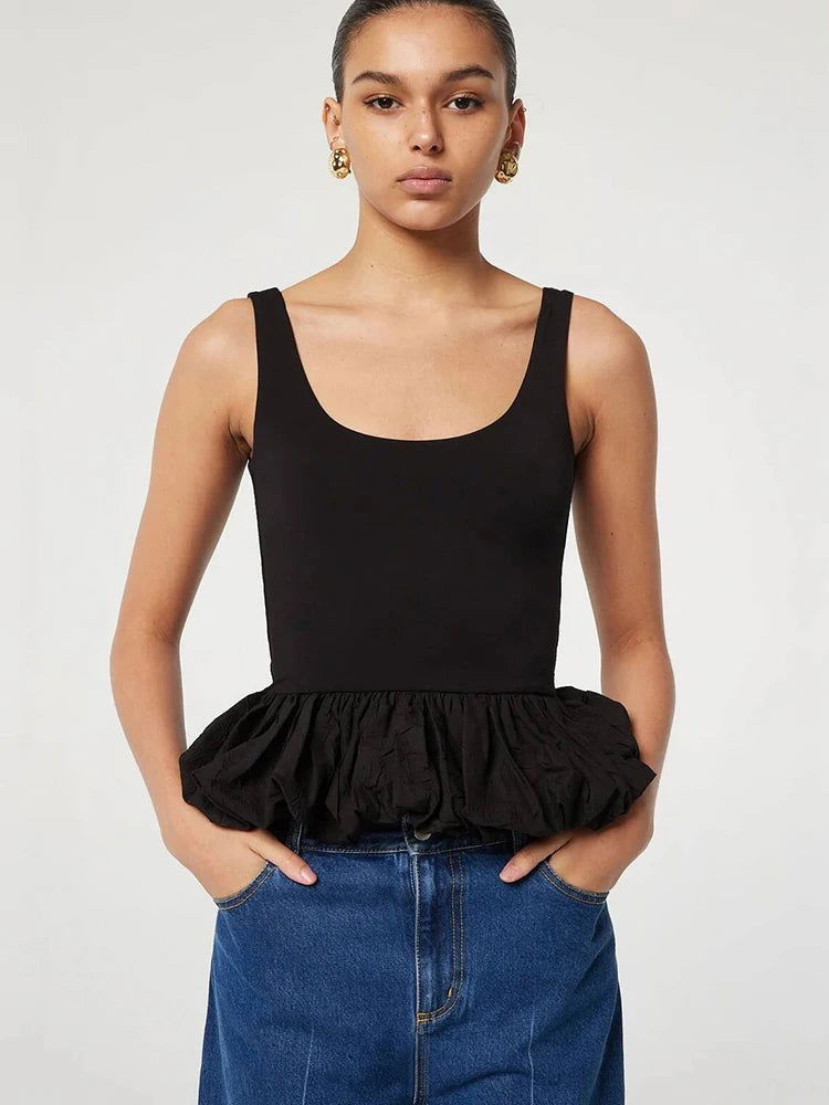 Backless Ruched Tank Top