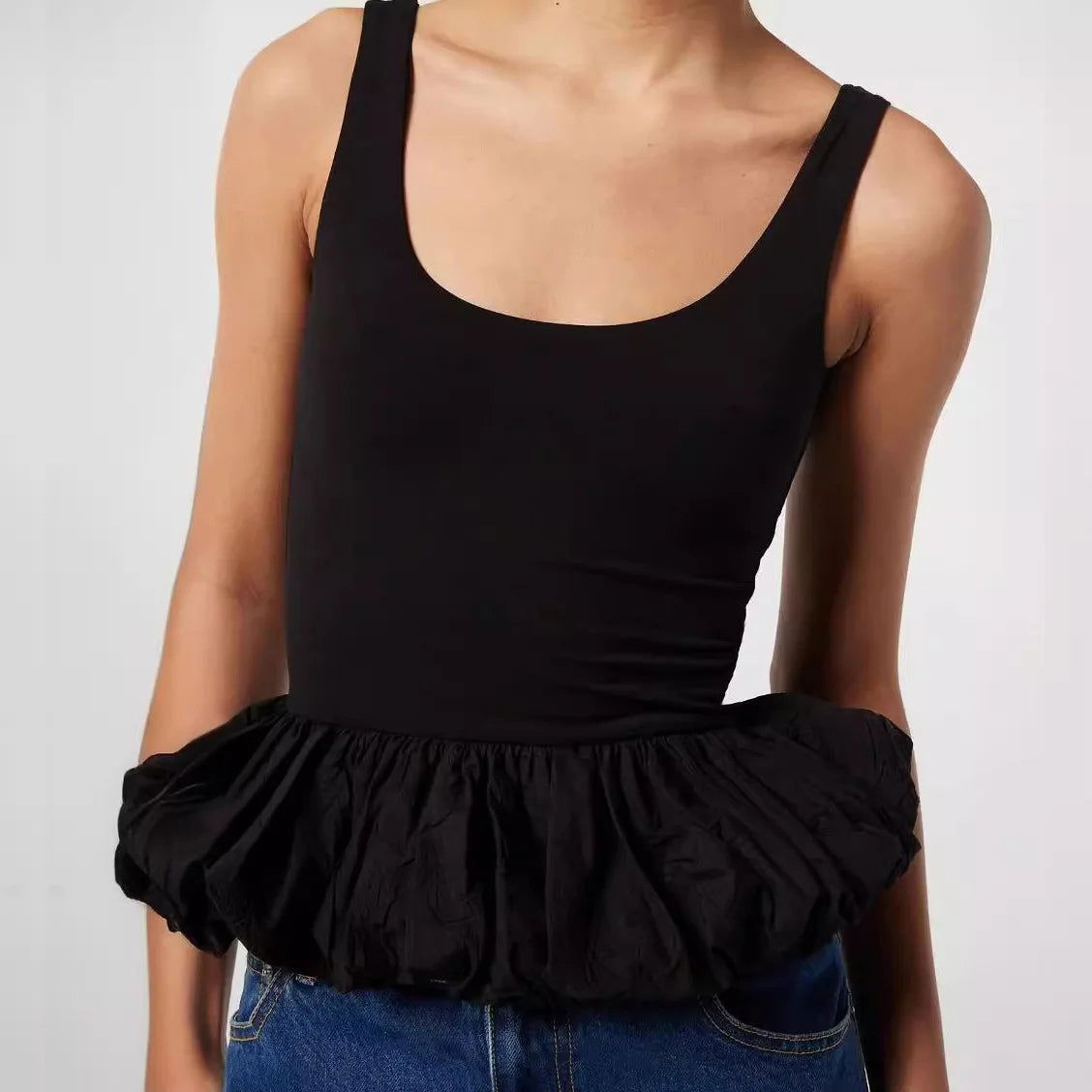 Backless Ruched Tank Top