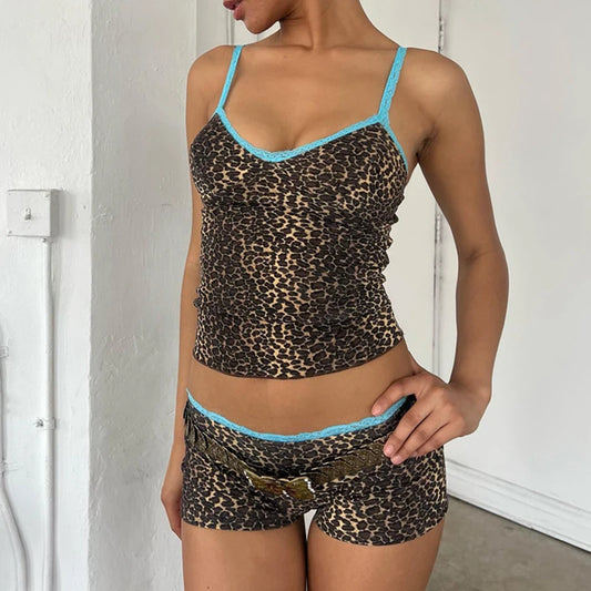 Leopard Lace Set