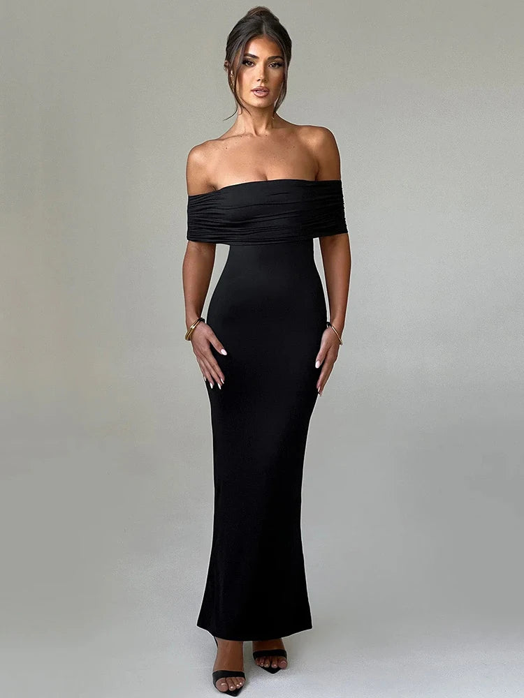 Strapless Backless Bodycon Maxi Dress