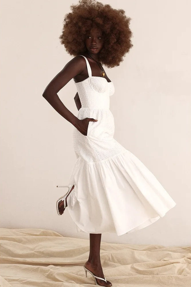 White Midi Dress