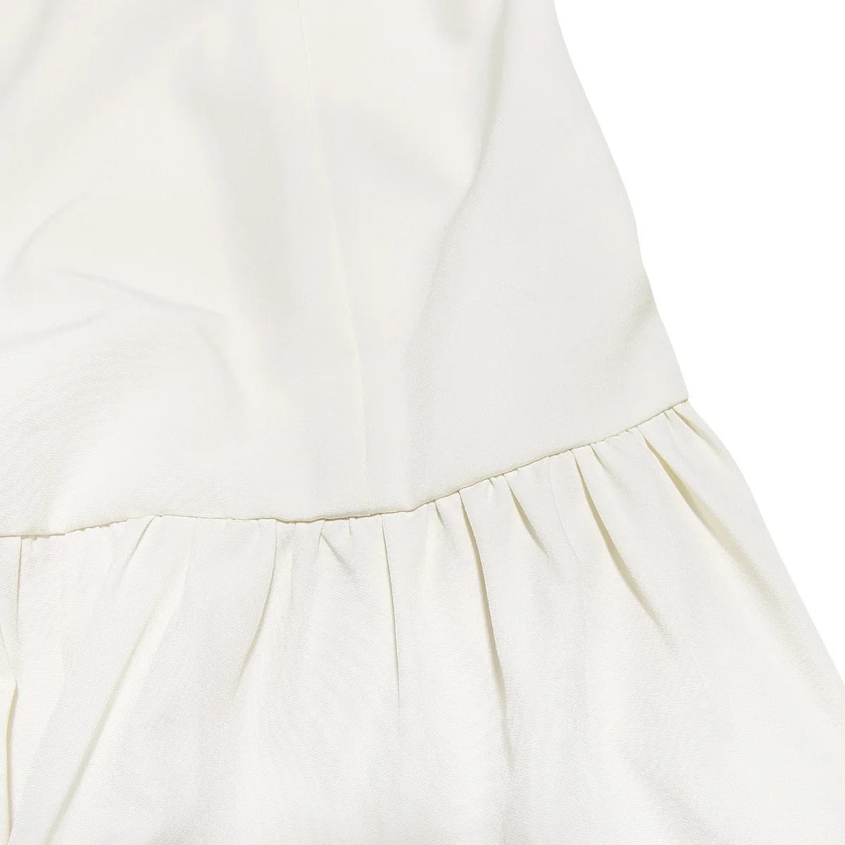 White Ruffles Slim Fishtail Midi Dress