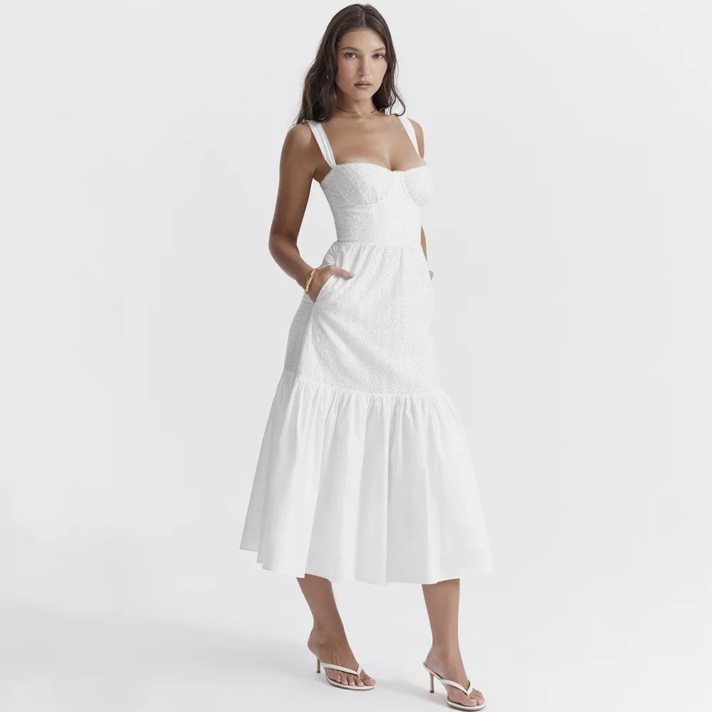 White Midi Dress