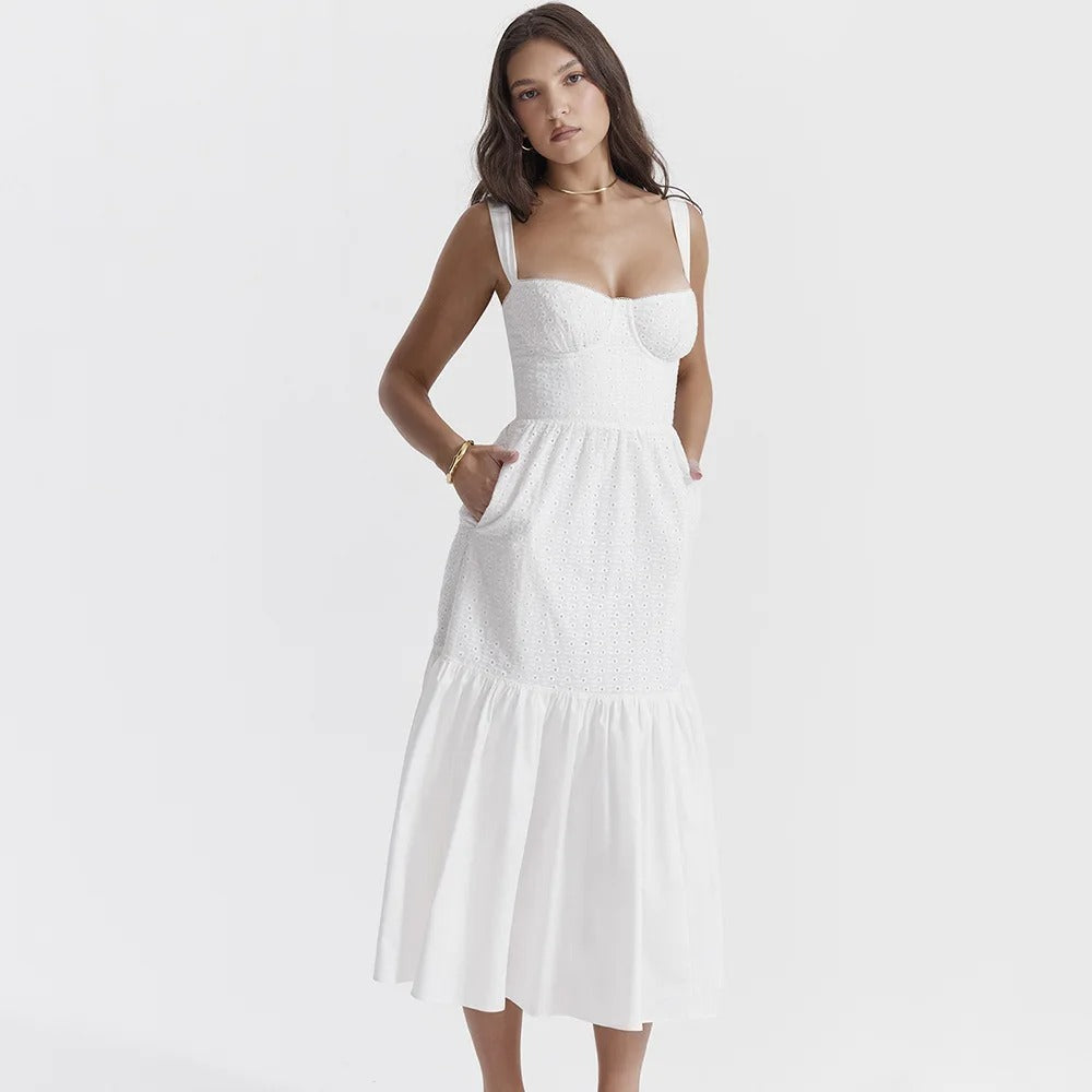 White Midi Dress