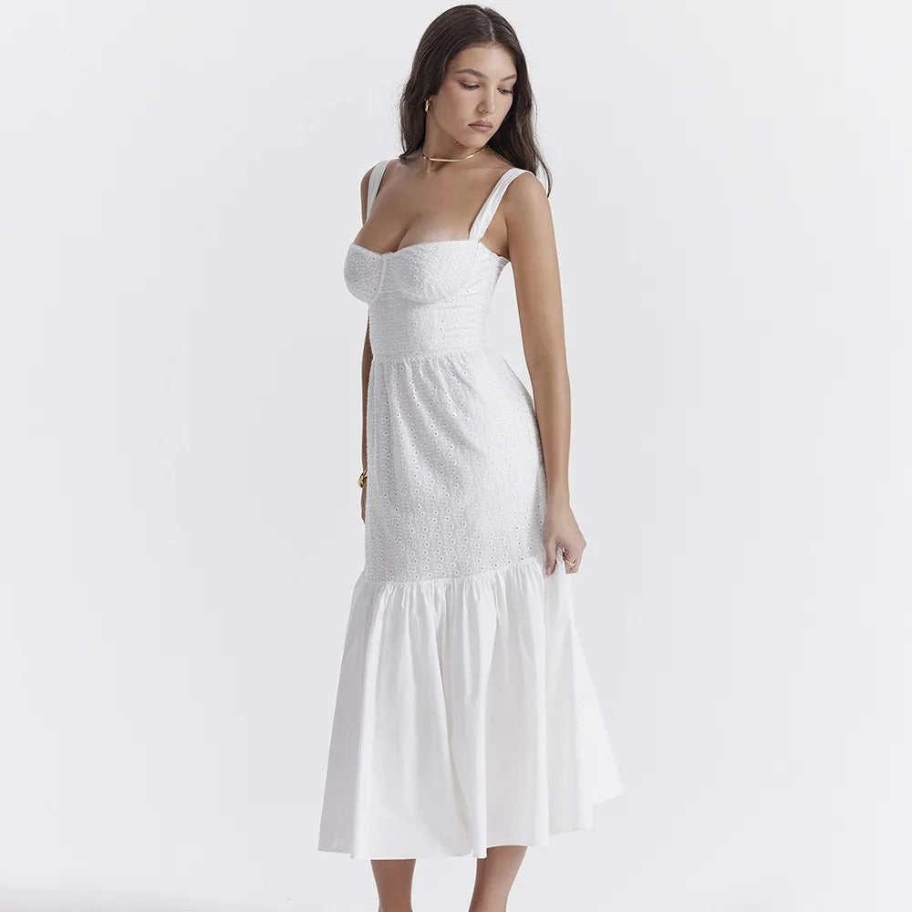 White Midi Dress