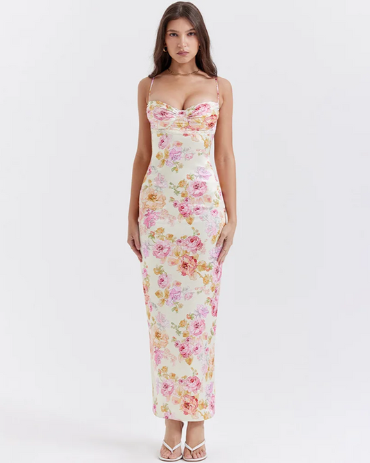 Floral Bodycon Maxi Dress